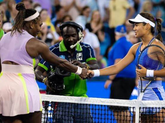 Renee Raducanu daughter Emma Raducanu with Williams at the Western and Southern Open in Cincinnati.